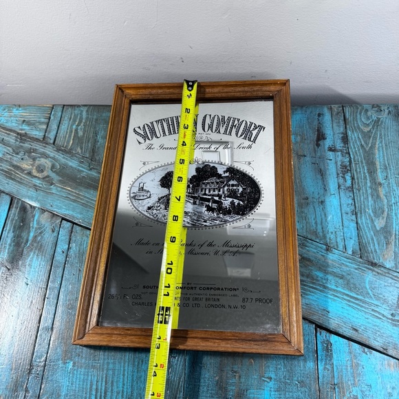 Vintage Southern Comfort Mirror Framed Colour Pub Bar Man Cave Collectable - Picture 10 of 11